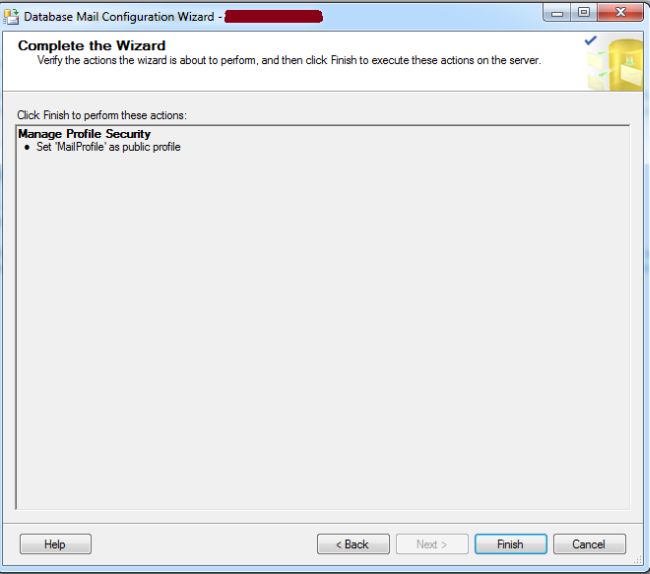 Manage Profile Security in Database Mail